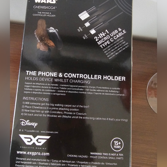 Cable Guys Chewbacca Device Holder. NEW - Picture 5 of 10